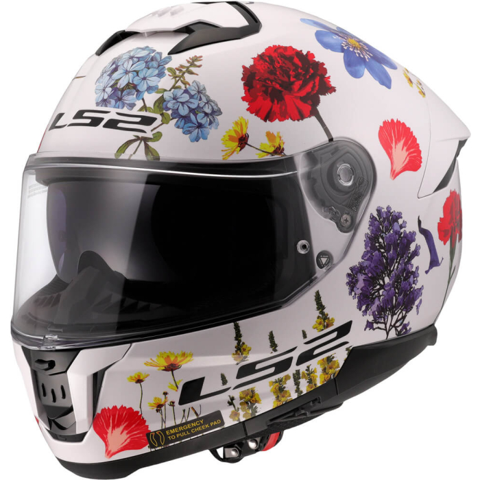 LS2 FF808 Stream II Flowers White