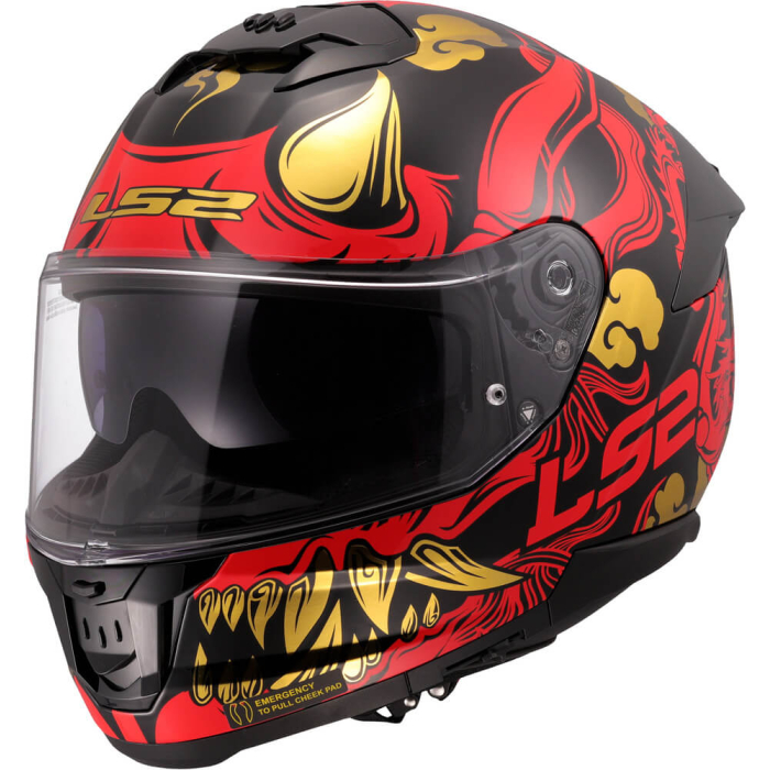 LS2 FF808 Stream II Drako Black Red