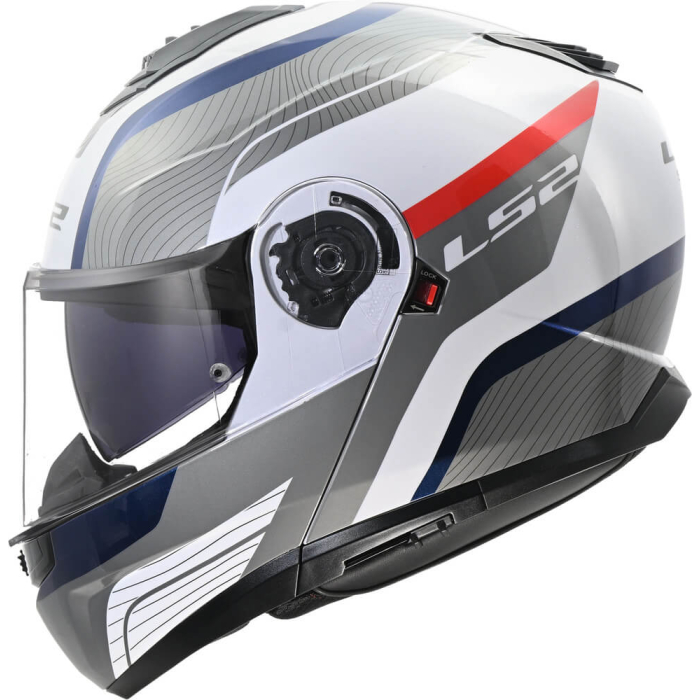 LS2 FF908 Strobe II Monza White Blue Red