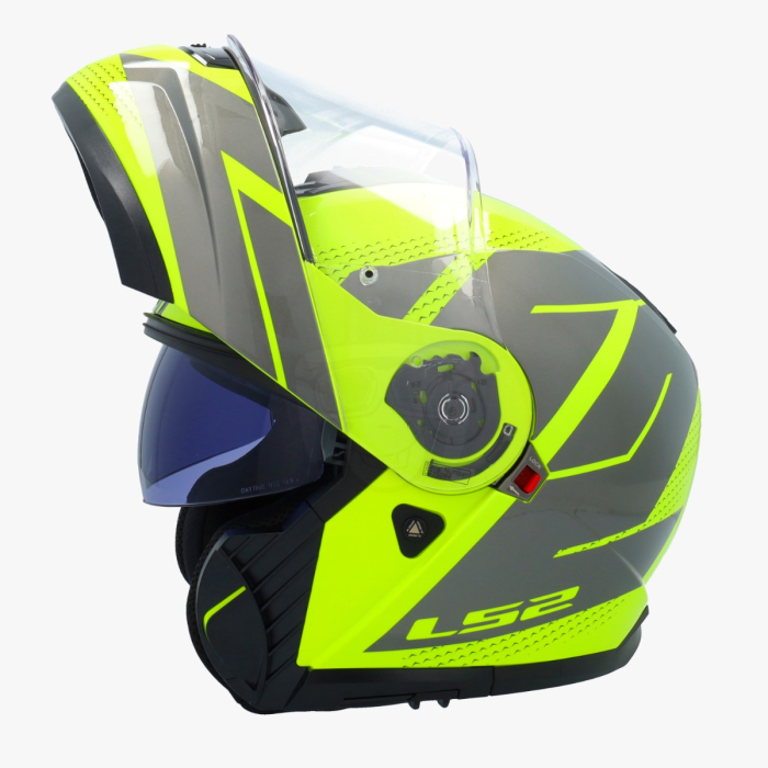 LS2 FF908 Strobe II Code H-Vis Yellow Grey