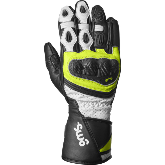 GMS GR-1 SF Gloves Black/White/Yellow