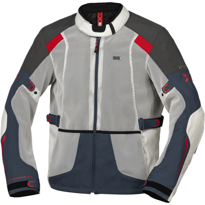 iXS Tourster-BigAir 1.0 Jacket Light Gray/Blue/Red