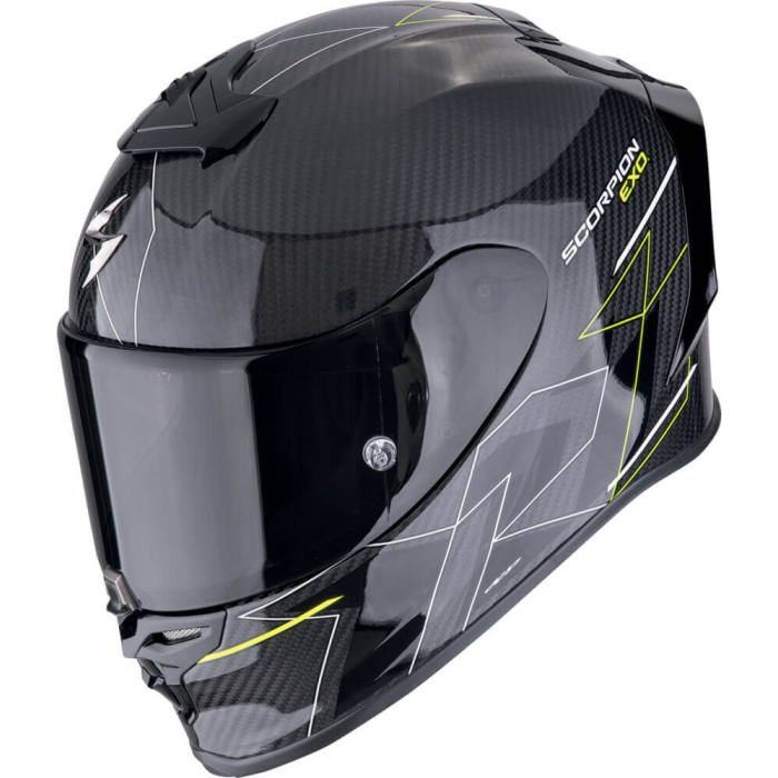 Scorpion EXO-R1 EVO AIR Carbon Cynergy Black/Neon Yellow