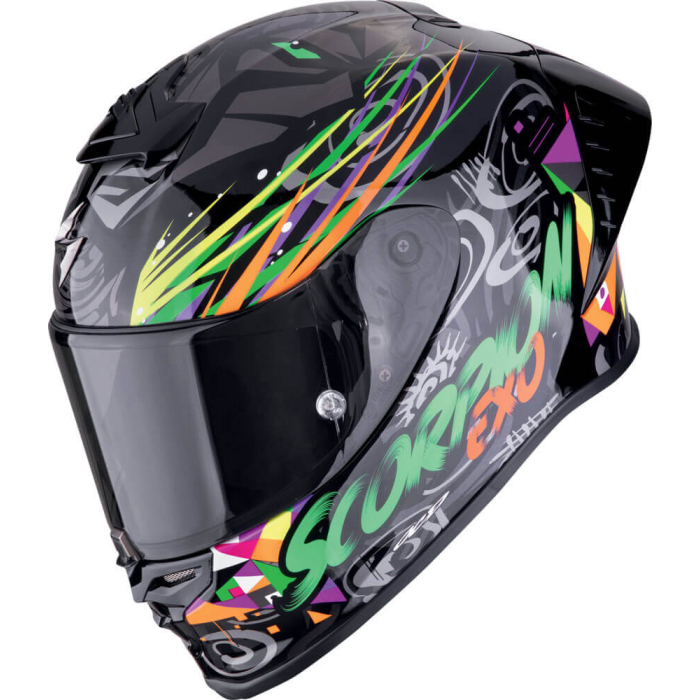 Scorpion EXO-R1 EVO II AIR Savage Black/Green/Orange