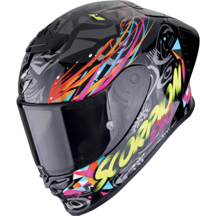 Scorpion EXO-R1 EVO II AIR Savage Black/Blue/Pink