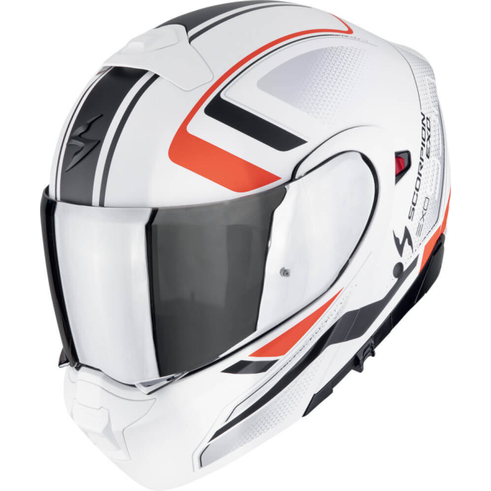 Scorpion EXO-930 EVO Ardens Matt White/Black/Red