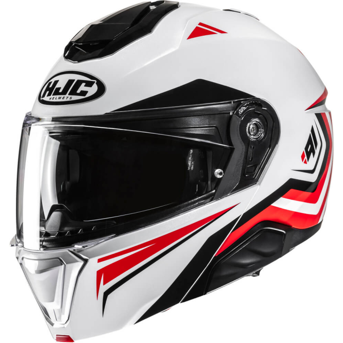 HJC i91 Tricus White/Red 231