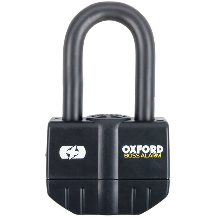 Oxford Boss Alarm 16mm Padlock Black ART4 LK484