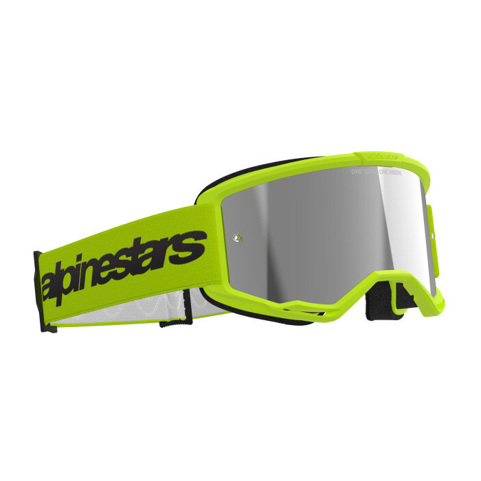 Alpinestars Vision 3 Wordmark Goggle Yellow Fluo/Mirror Silver
