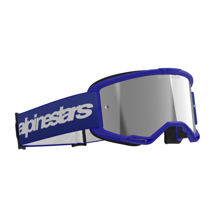 Alpinestars Vision 3 Wordmark Goggle Blue/Mirror Silver