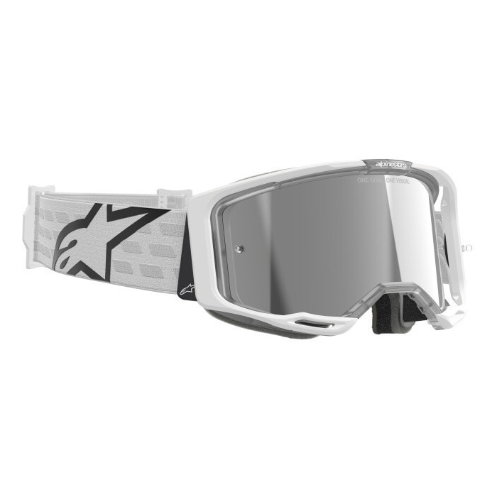 Alpinestars Vision 8 Corp Goggle White/Mirror Silver