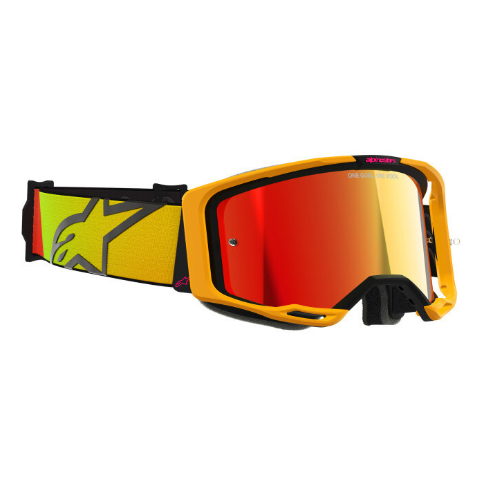 Alpinestars Vision 8 Corp Goggle Yellow/Pink/Mirror Red