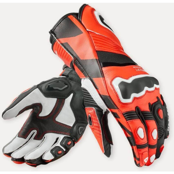 REV'IT Jerez 4 Gloves Neon Red/Black