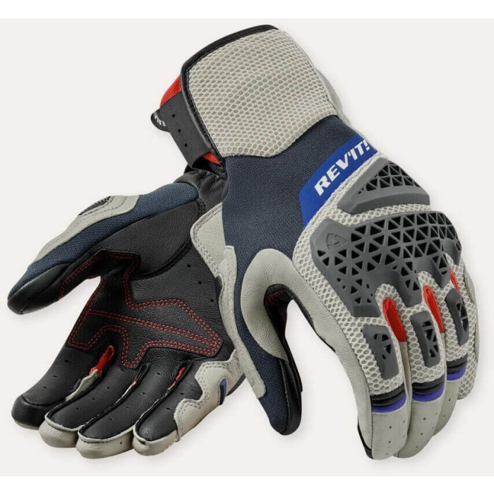 REV'IT Sand 5 Gloves Silver/Red