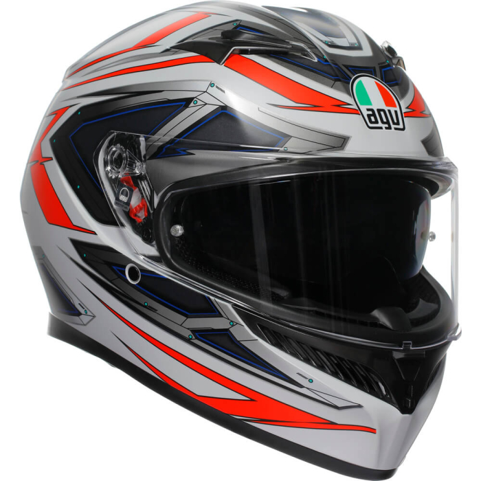 AGV K3 2023 Space Matt White/Red Fluo