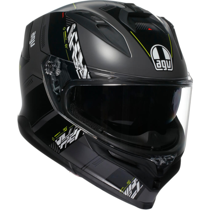 AGV K7 Kyber Matt Grey/Yellow Fluo