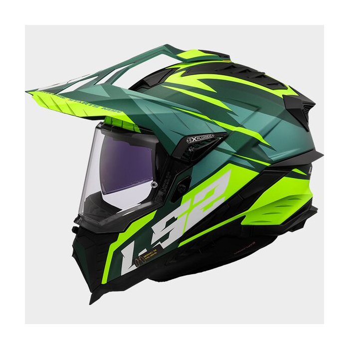 LS2 MX701 Explorer Spire Green Fluo Yellow