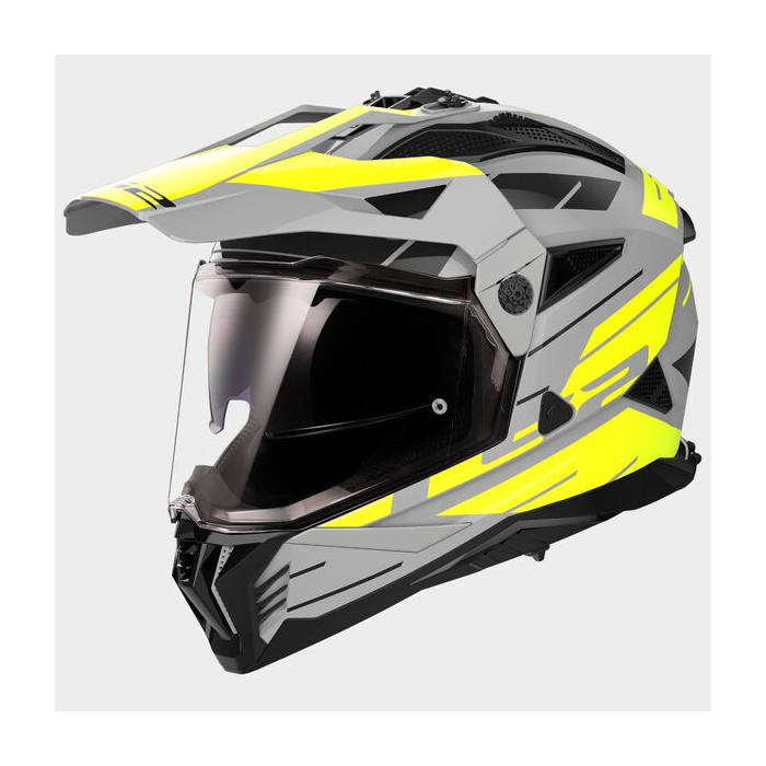 LS2 MX702 Pioneer II Namib Matt Grey Fluo