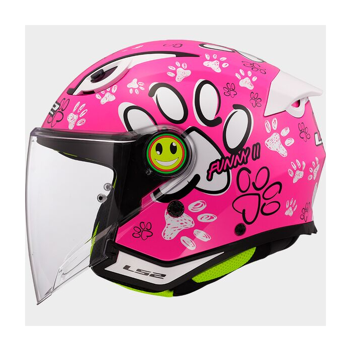 LS2 OF622 Funny II Paws Pink
