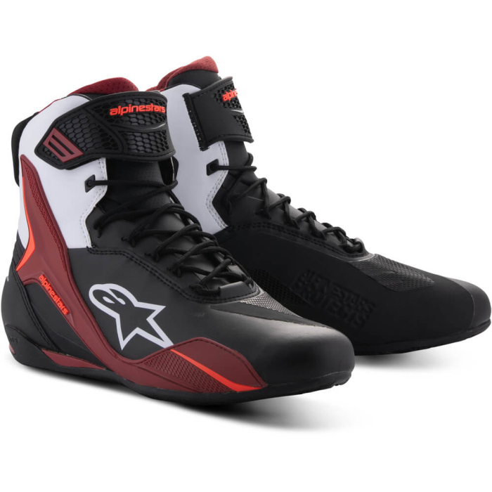 Alpinestars Faster 4 Shoes Black White Dark Red 1299