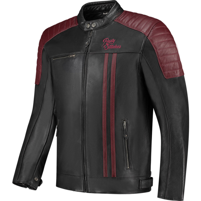 Rusty Stitches Cooper Jacket Black/Maroon