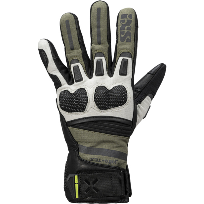 iXS Tour Montevideo Short Gloves Black/Olive