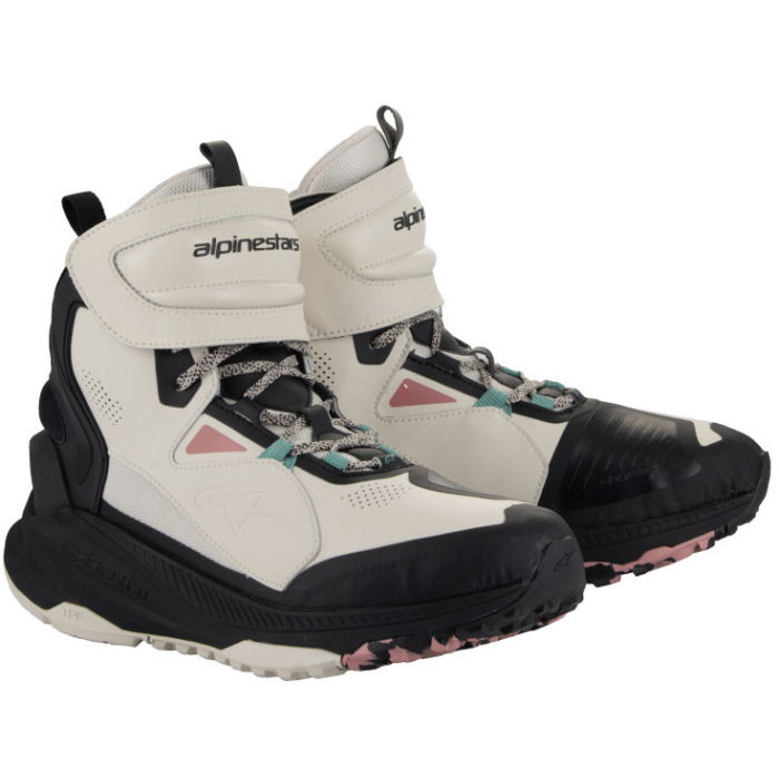 Alpinestars Speedstreet Shoes Ecru Coral Black Aqua 8024