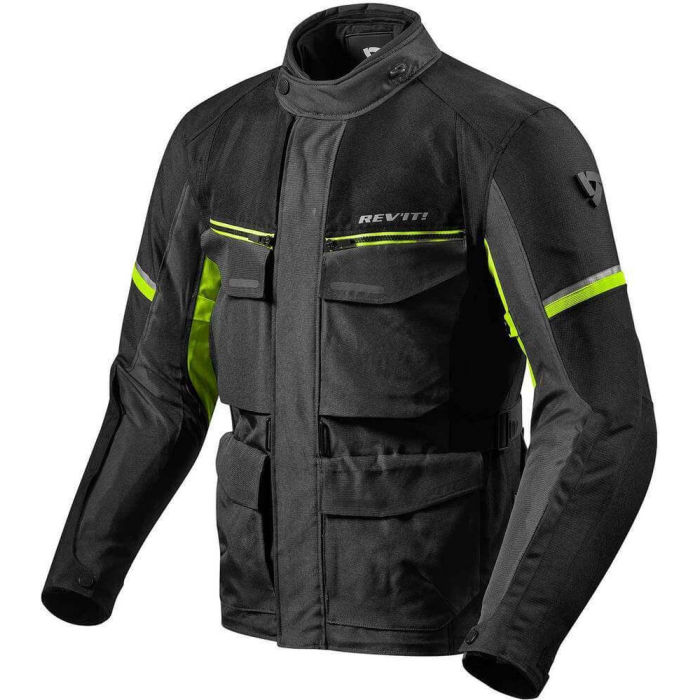 REV'IT Outback 3 Jacket Black/Neon Yellow