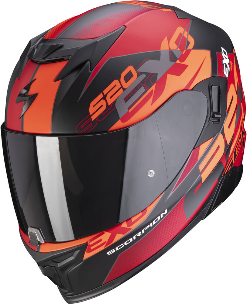 Scorpion EXO-520 AIR Cover Matt Black/Red - Voordeelhelmen.nl