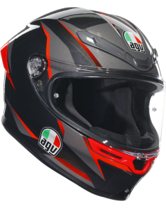 AGV K6 S Slashcut Black/Grey/Red