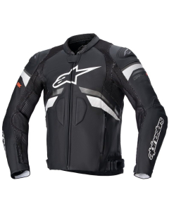 Alpinestars GP Plus R V3 Rideknit Leather Jacket Black White 12