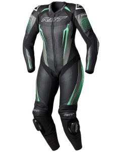 RST RST Suit TracTech Evo 5 Ladies  Leather Suit Black/Aqua/Grey