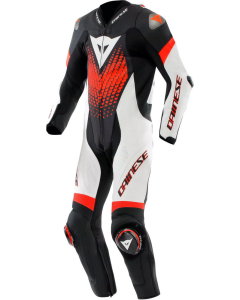 Dainese Laguna Seca 6 1Pc Suit Perforated Black/White/Red-Fluo N32