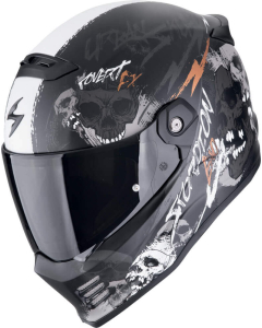 Scorpion COVERT FX Skullz  Matt Black/Grey/Gold