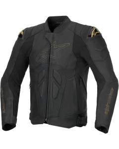 Alpinestars Dusk Leather Jacket Black Laser 1478