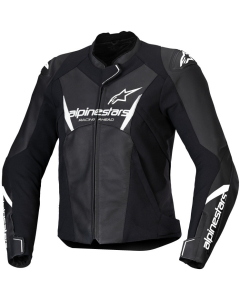 Alpinestars Stella Faster V3 Leather Jacket Black White 12