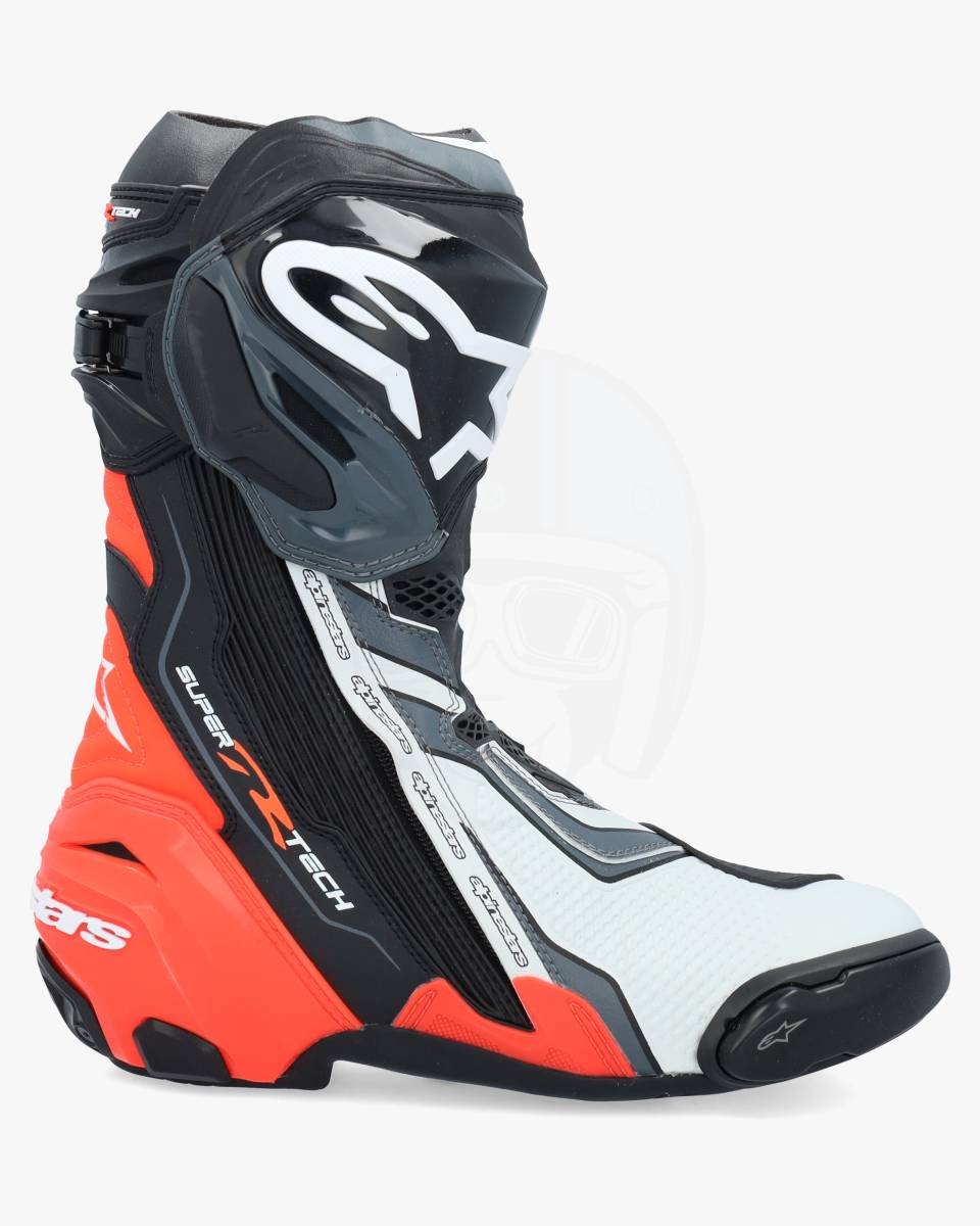 Alpinestars Supertech R 2021 Boots Fluo Red 1329 - Voordeelhelmen.nl