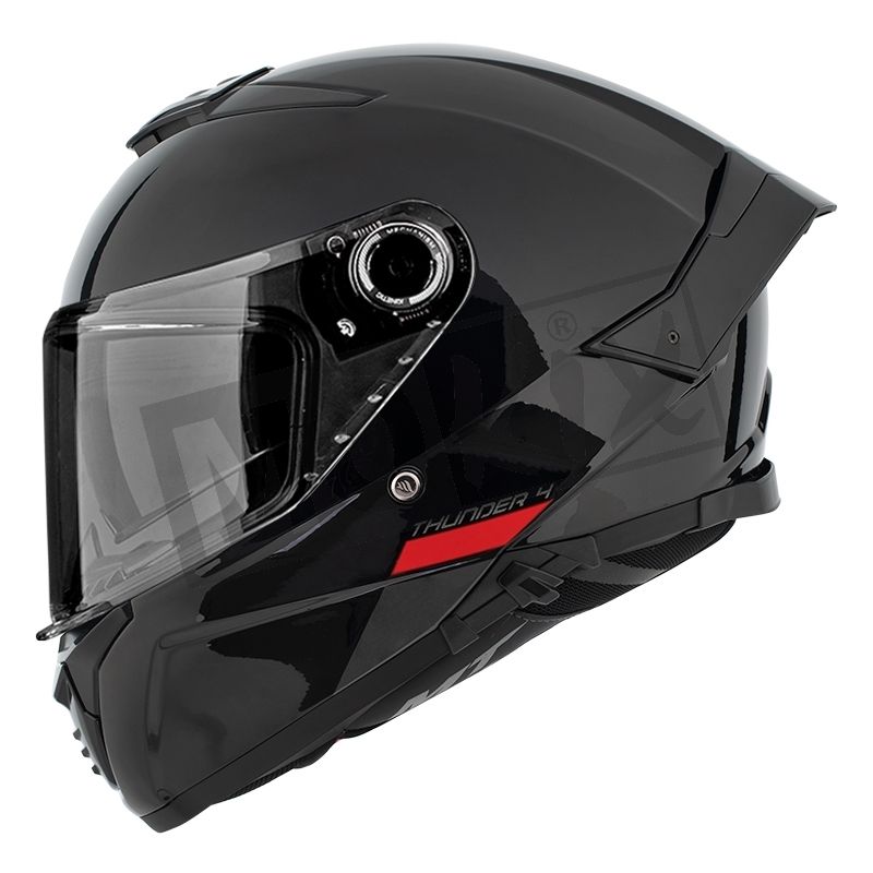 MT Thunder 4 SV Solid Black - Voordeelhelmen.nl