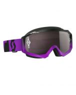 Scott Hustle MX Goggle Oxide purple/black silver chrome lens