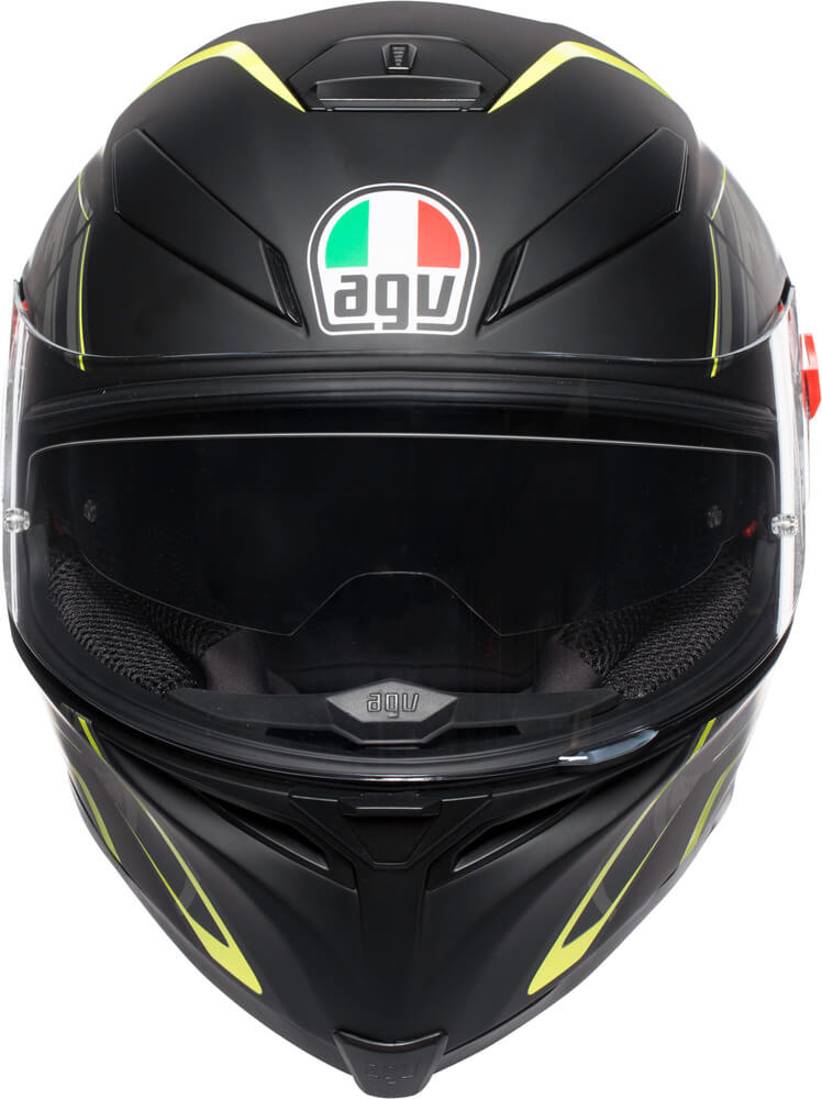 AGV K5 S Max Vision Tornado Matt Black/Yellow Fluo 039 - Voordeelhelmen.nl