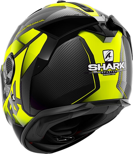 Shark Spartan GT Carbon Shestter Carbon/Yellow/Yellow DYY -  Voordeelhelmen.nl