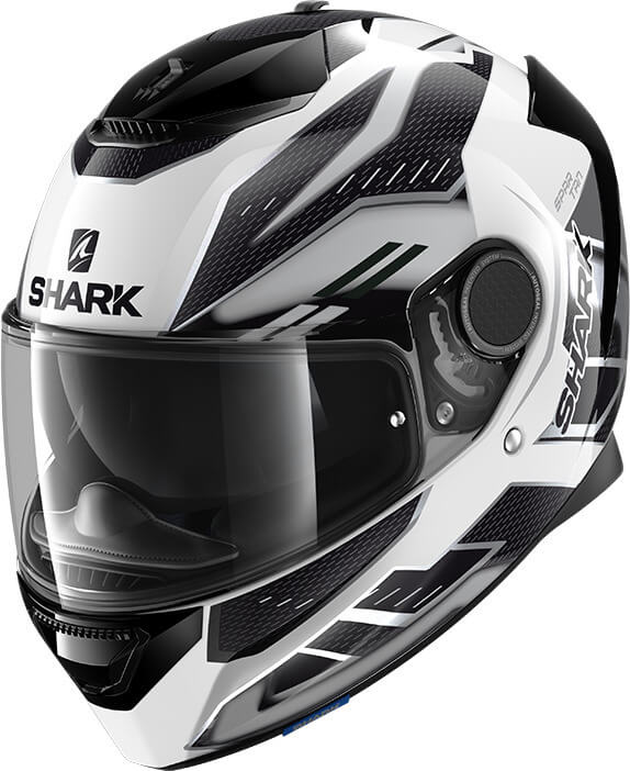 Shark Spartan 1.2 Antheon White/Silver/Black WSK - Voordeelhelmen.nl