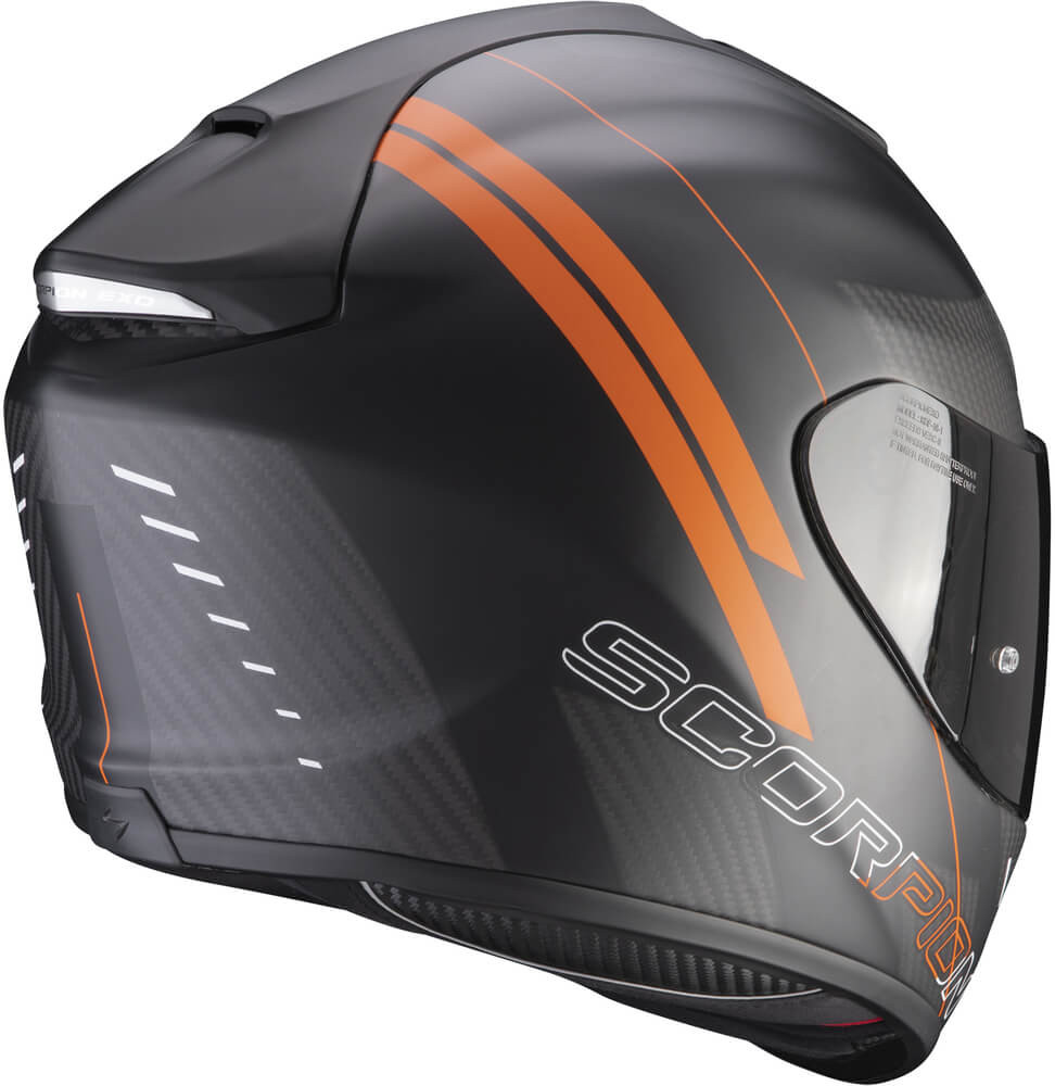 Scorpion EXO-1400 AIR Carbon Drik Matt Balck/Orange - Voordeelhelmen.nl