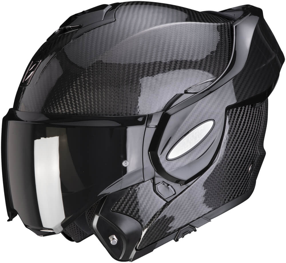 Scorpion EXO-Tech Carbon Solid Black - Voordeelhelmen.nl