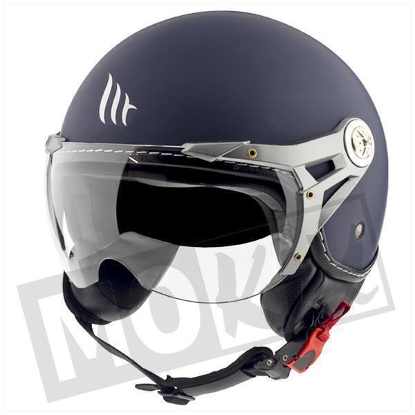 MT Soul Retro Matt Marine Blauw - Voordeelhelmen.nl