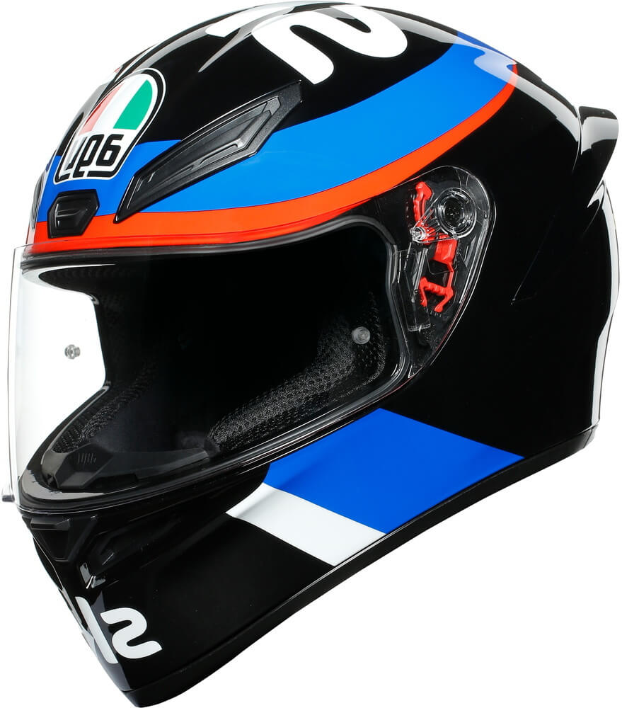 AGV K1 Replica VR46 Sky Racing Team Black/Red 008 - Voordeelhelmen.nl
