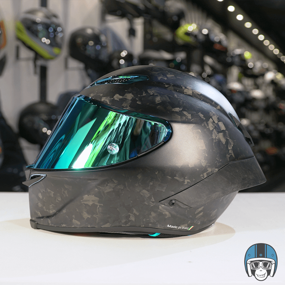 Pista GP RR Limited Edition Futuro Carbonio Forgiato Elettro Iridium -  Voordeelhelmen.nl