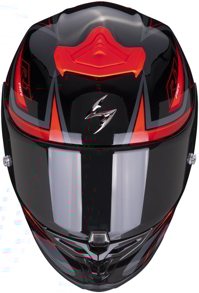 Scorpion EXO-R1 AIR Gaz Metal Black/Red - Voordeelhelmen.nl