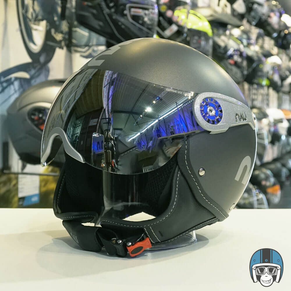 Nau Fashion spiegelvizier titanium - Voordeelhelmen.nl