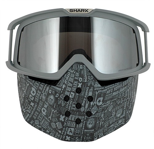 Shark Raw masker en bril - All over - Voordeelhelmen.nl